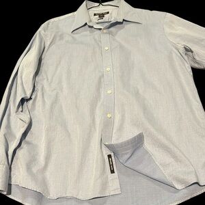 Michael Kors classic fit XL button down light blue, long sleeve shirt.